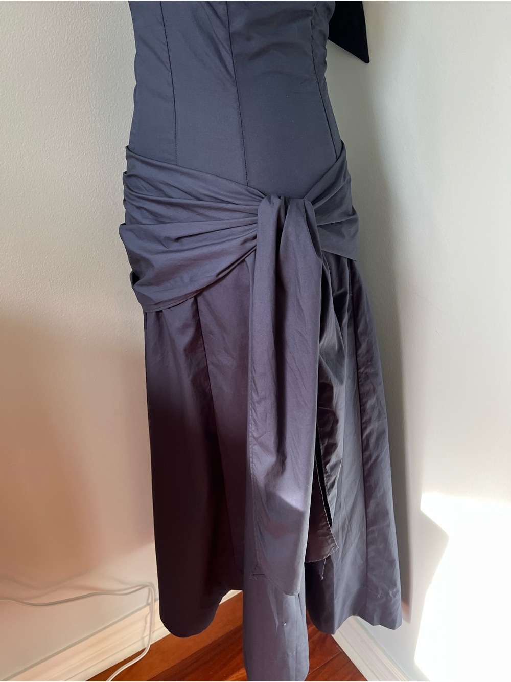 Anthro NIA Cadiz Cotton Halter Tie Midi Dress - Picture 9 of 11